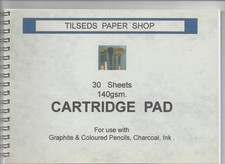 A pad of 30 sheets of " 140gsm. CARTRIDGE PAPER " .