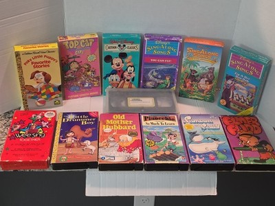 Elmer Insect Vintage Cartoon Classics VHS Lot Bugs Bunny Top Cat Elmer Fudd Mickey ...