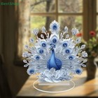 Acrylic Peacock Figure Stand Desktop Decoration Ornaments Home Decorations