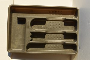 Rubbermaid 2919 Cutlery Tray Black 5 sections