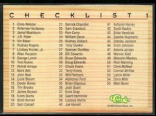 1993 Classic Draft Picks Checklist 1: 1-55 Purdue Boilermakers #109