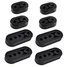 8 Pieces Rubber Exhaust Hanger, 4 Holes Adjustable Muffler Hanger, Heavy