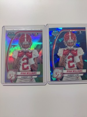 Ryan Williams Bowman U chrome 2 card lot refractor and sapphire