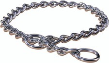 Hamilton Metal Slip Link Choke Chain Dog Collar, Heavy 3.0mm x 24"