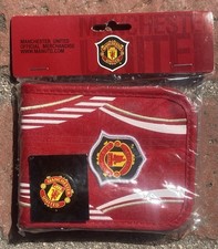 Manchester United Zipper Official Licensed Wallet - Men's/Boy's/Youth-Red w/pin