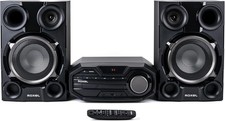 Roar CD Player Mini Hi-Fi System, 100W Speakers, BT Streaming, USB MP3 Playback