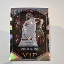 Topps 2025 Bowman Vips Very Important Prospects Chase Burns VIP-7 Rookie Reds