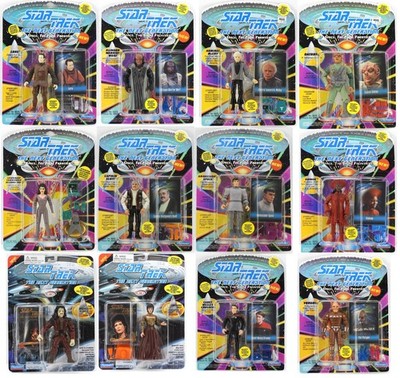 1993/4 Playmates Star Trek Next Generation Action Figures New on Card - YOU PICK