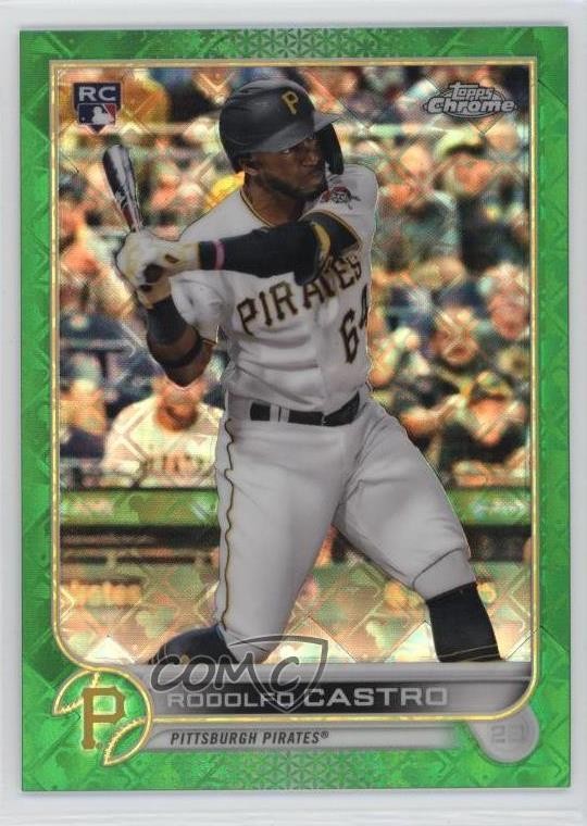 2022 Topps Chrome Logofractor Edition Green Refractor 23/99 Rodolfo Castro 0p92