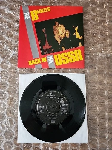 The Beatles "Back In The USSR" original 1982 7" picture sleeve + rec ex cond UK