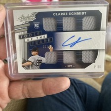2021 Panini Absolute - Tools of the Trade 6 Swatch Signatures Clarke Schmidt...