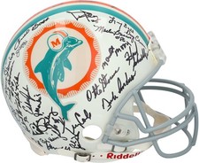 1972 Dolphins Signed 30th Anniversary Edition Authentic Helmet with 45 Autos