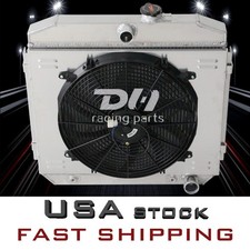 5057 3row Aluminum Radiator Shroud Fan For 1955-1957 1956 Chevy Bel Air Nomad V8 5057 3row Aluminum Radiator Shroud Fan For 1955-1957 1956 Chevy Bel Air Nomad V8