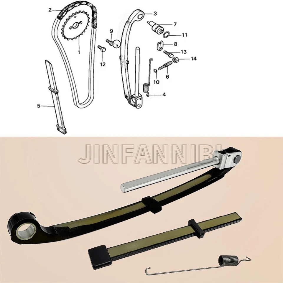Cam Chain Tensioner Guides for Honda XR100 XR100R XL100S CRF100F NSF100 CRF 100F - Image 2 of 4