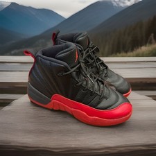 M030 Nike Air Jordan 12 XII Retro PS Flu Game BRED Black/Red 151186-002 Size 3Y
