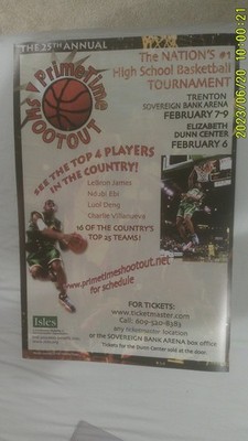 RARE  LEBRON JAMES 03 16x20 PRIMETIME POSTER 52pt GAME FOLLOWING LEGAL TROUBLE$$