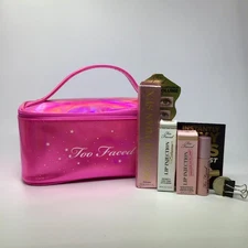 4pc Too Faced SET + BAG: Better Than Mascara FULL + Lip Injection Minis - NIB