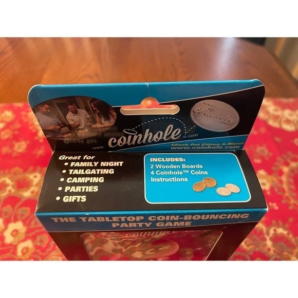 Coinhole American Flag TABLETOP Coin-Bouncing Party Game NIB - Image 3 of 3