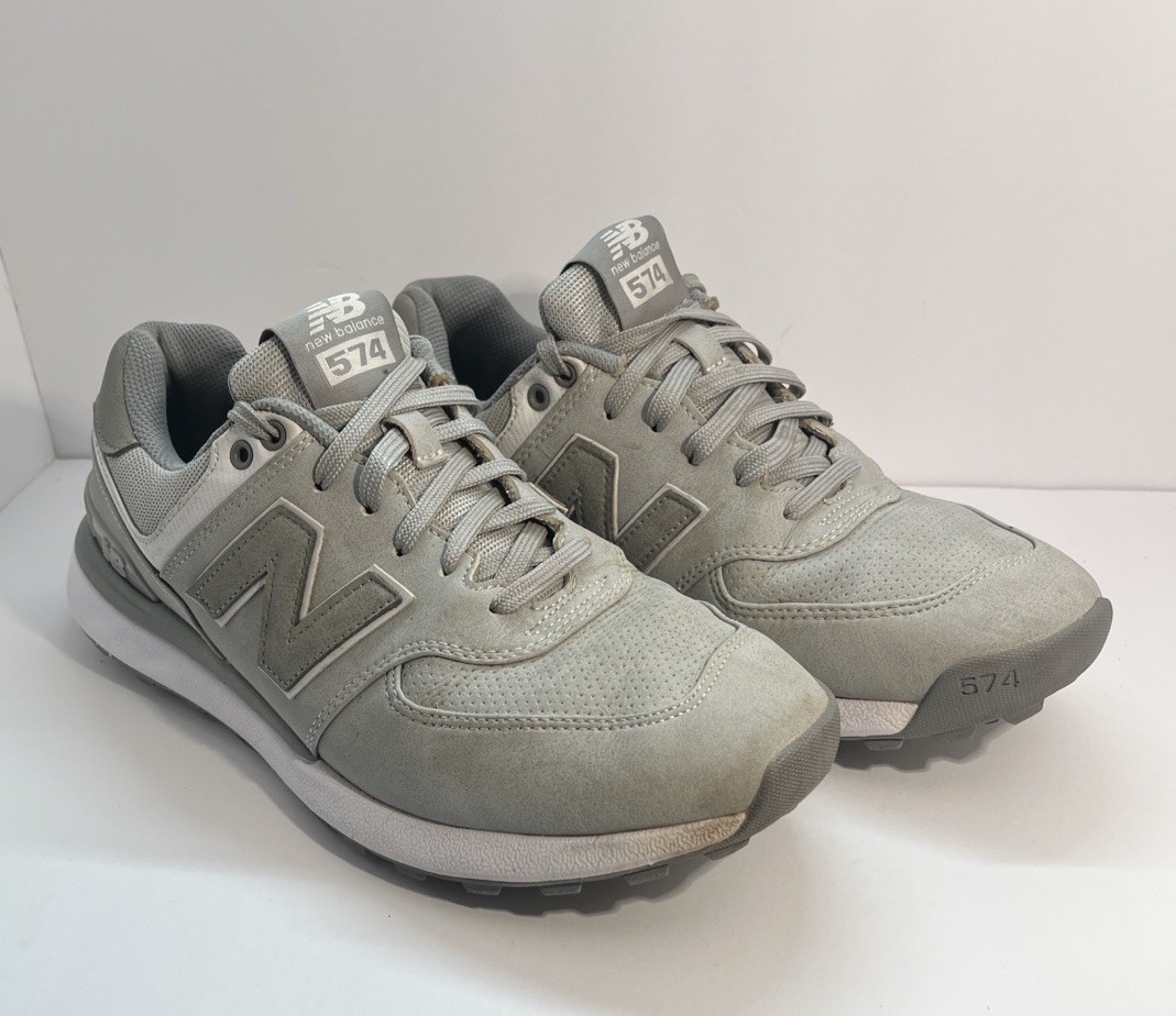 New Balance 574 Men’s Gray Shoes MG574LG Size 8.5