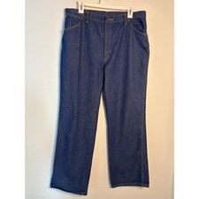 Red Kap Vintage Mens Workwear Jeans Dark Wash Straight Leg Made in USA 38 x 28.5