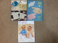 3 Vintage Baby Knitting Patterns In 3 Ply