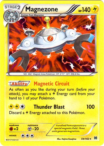 Pokemon - Magnezone - 54/162 - Holo Rare - XY - BREAKthrough - NM