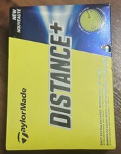 12 NEW TaylorMade Tour DISTANCE  Yellow Golf Balls 1 DOZEN BOXED