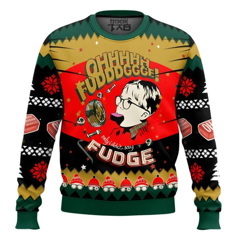 Ohh Fudge A Christmas Story Ugly Christmas Sweater