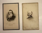 CDV’s of Civil War Leaders-Burnside & Welles