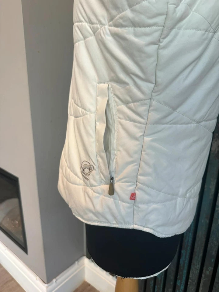 Protest Cream Padded Gilet Waistcoat Size 12 - Image 3 of 4