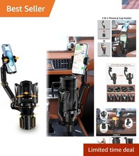 Adjustable Car Cup Holder Expander Phone Holder - Fits Up to 5.31'' Drinks