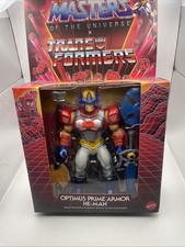 Masters of The Universe MOTU x Transformers Optimus Prime Armor He-Man