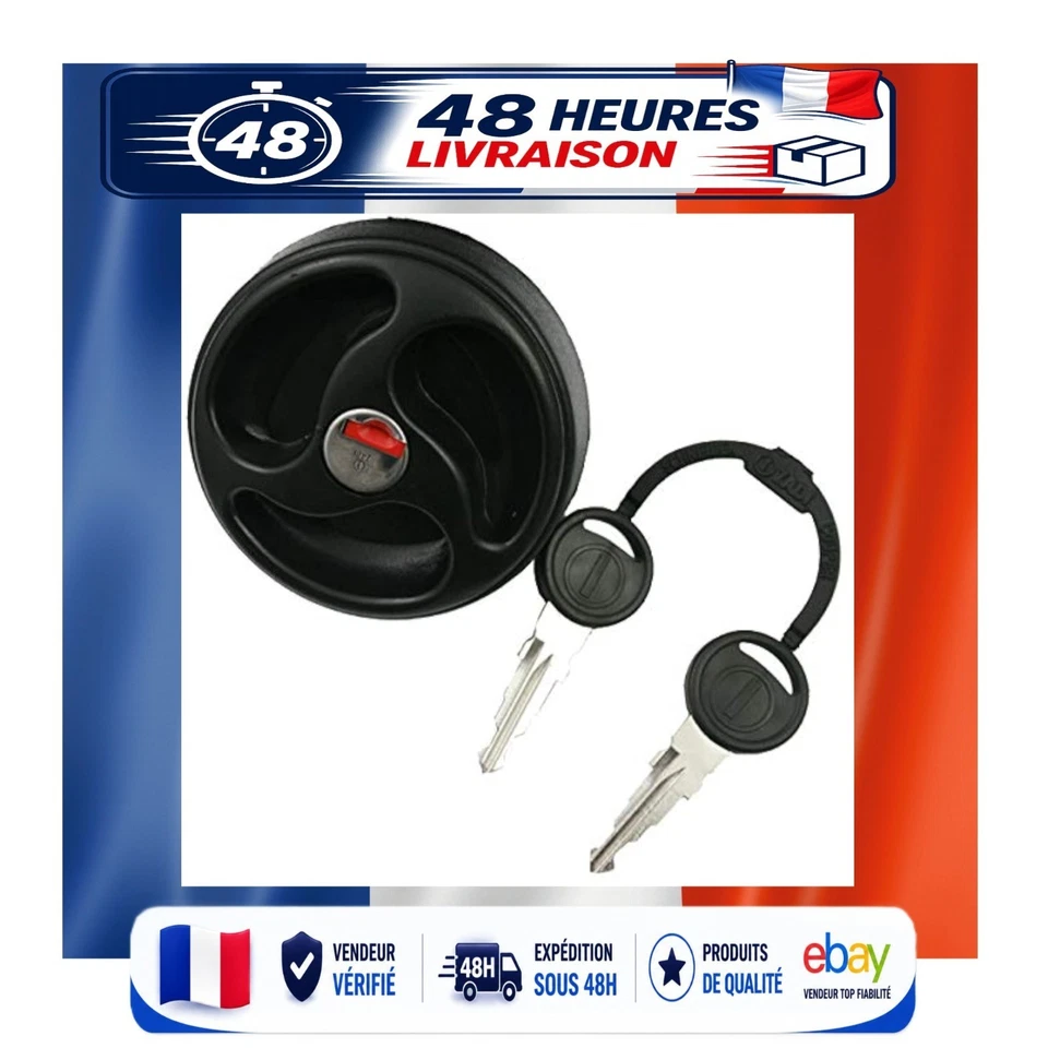 Bouchon de réservoir d'eau potable pour caravane camping-car noir - Photo 1/1