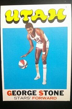 1972 Topps Basketball #201 George Stone NR-MINT Condition