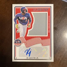 2025 Panini Stars & Stripes Signatures Silhouettes RJ Austin Jr #USA-RAJ /199