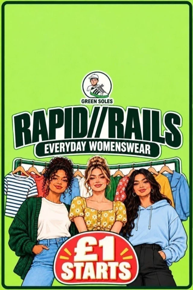 Womens Essentials///£1 Starts///Rapid Rails
