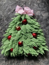 Front Door Decoration Handmade Christmas Tree Ornaments Medium Size 24" H 