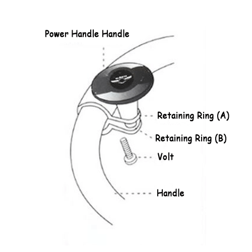 BM Power Handle -Black /Car Power Knob /Insert metal ball bearings - Imagen 3 de 5