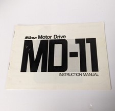 Nikon MD-11 Motor Drive INSTRUCTION MANUAL ONLY Genuine OEM