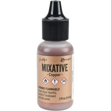 Tim Holtz Alcohol Ink Metallic Mixatives-Copper Metallic Mixative Pack of 3 