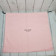 Kate Spade Designer Dust Bag Cover Pink 17" x 19" Logo Drawstring Fabric Pouch