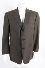 Brooks Brothers Vintage USA Mens Suit Blazer Jacket Sz 42 R Brown 100 Wool