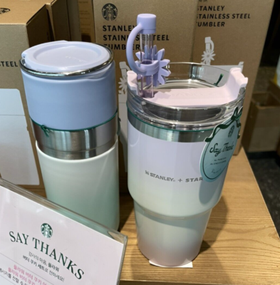 STARBUCKS KOREA 2024 SS Thanks Flower Quencher Stanley Tumbler
