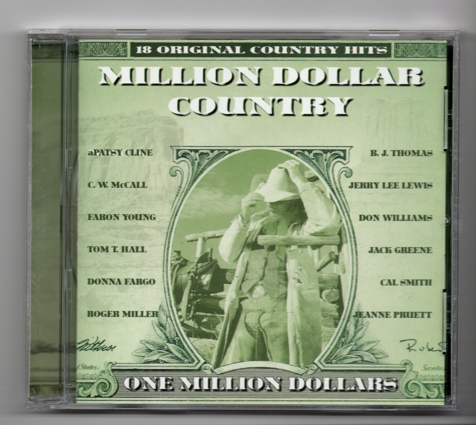 (JE404) Million Dollar Country, 18 tracks various artists - 2000 CD