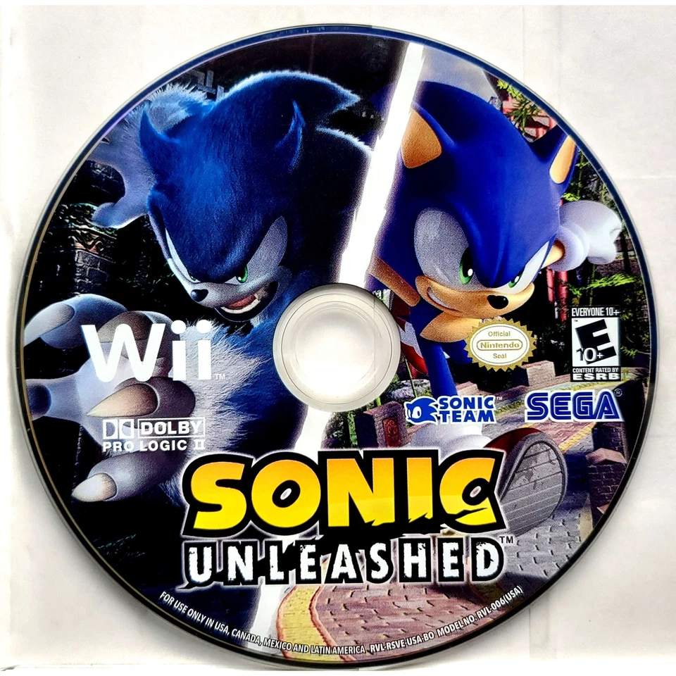 Sonic Unleashed - Nintendo Wii Prístino Probado Auténtico Garantía de 1 año Foto 3 de 4