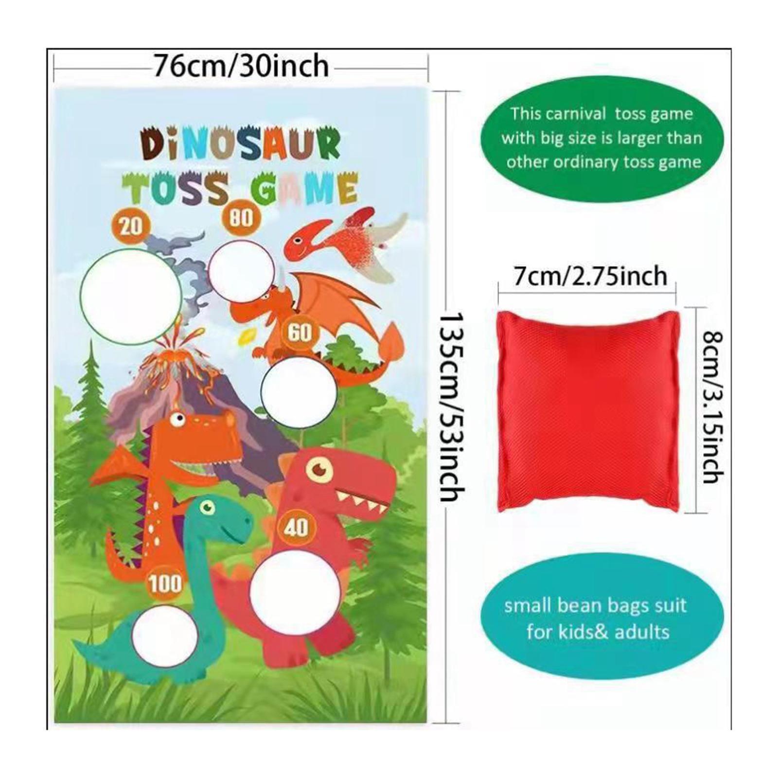 Dinosaur Children Bag Throwing Game Supplies Carnival Games for