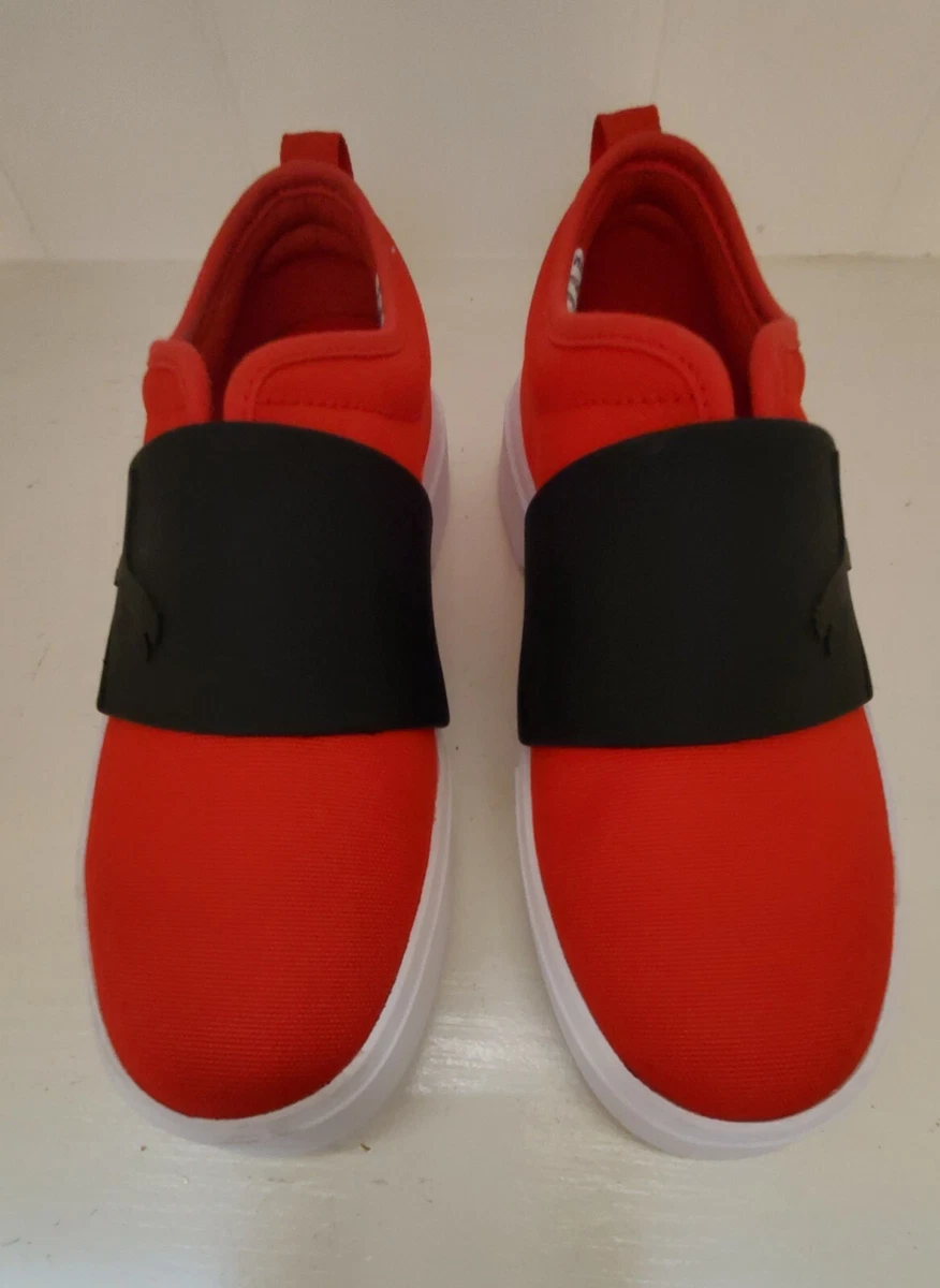 puma slip ons orange kids