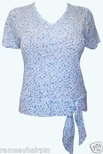 Image of SALE!!!! NEW GORGEOUS PINK OR BLUE SIDE TIE TOP IN SIZES 12 OR 14 *