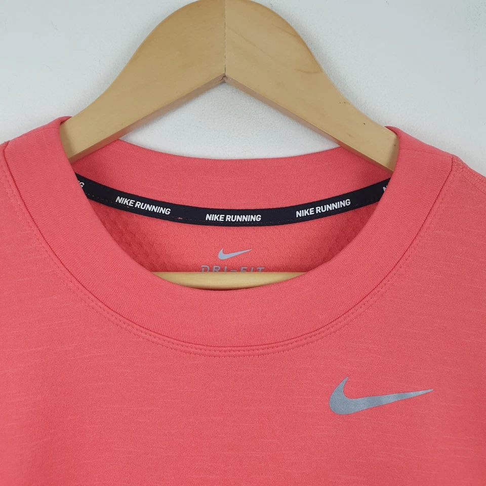 Nike Therma Sphere Running Top Womens Small Pink Long Sleeve Dri-Fit Reflective - Image 2 of 4