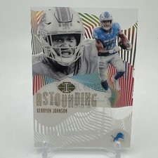 2019 Panini Illusions - Kerryon Johnson /399 Astounding Detroit Lions